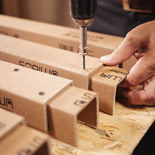 Das SORIWA Trockenbauprofil inklusive Verbinder im Einsatz auf einer Baustelle