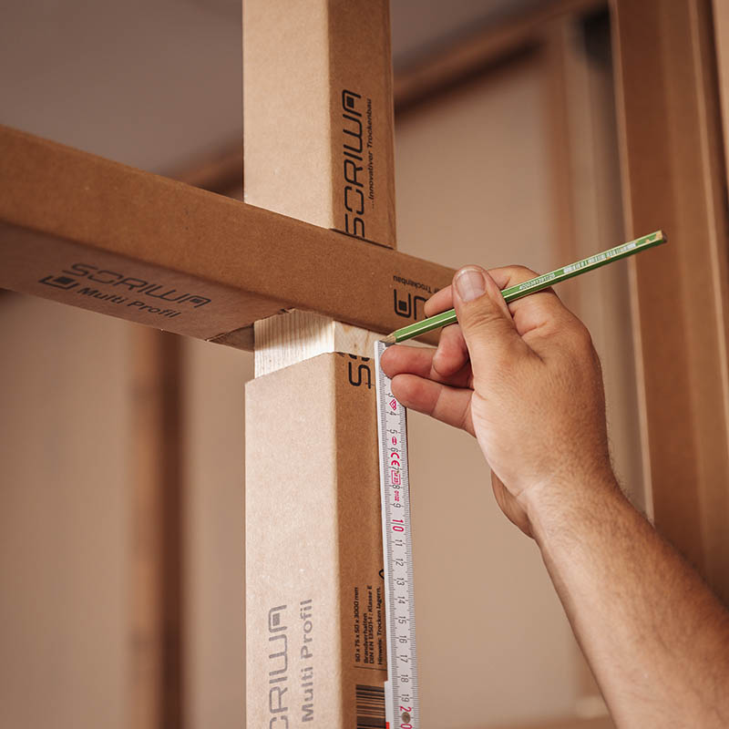 Der SORIWA Kern, das SORIWA Multi Profil un der SORIWA Türsturz im Einsatz