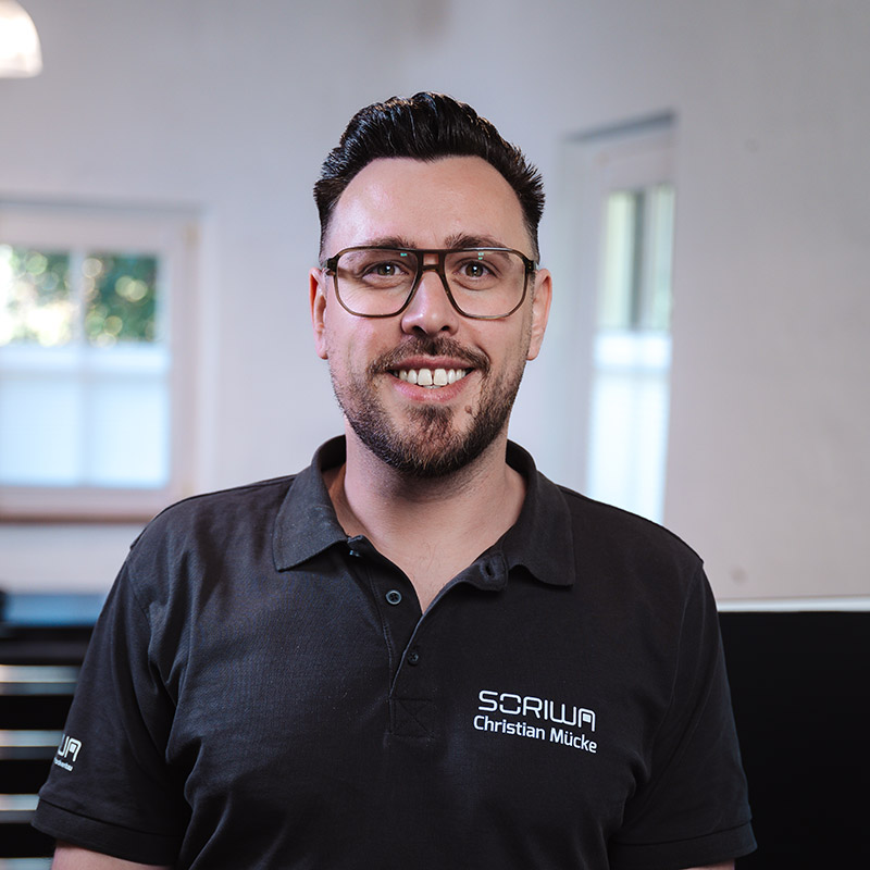 Ein Portraitfoto von Christian Mücke, Mitarbeiter der SORIWA GmbH